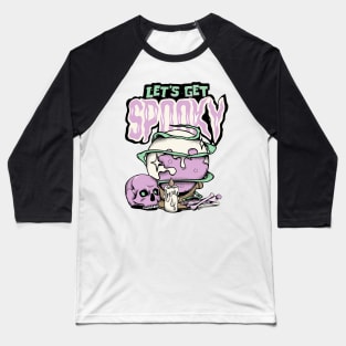 Purple skull Baseball T-Shirt